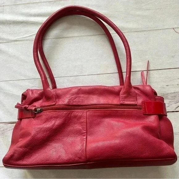 Michael Rome Genuine leather Red Shoulder bag purse - Picture 5 of 14